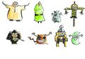 Cutie Forms Of Scarecrow And Other Ghosts